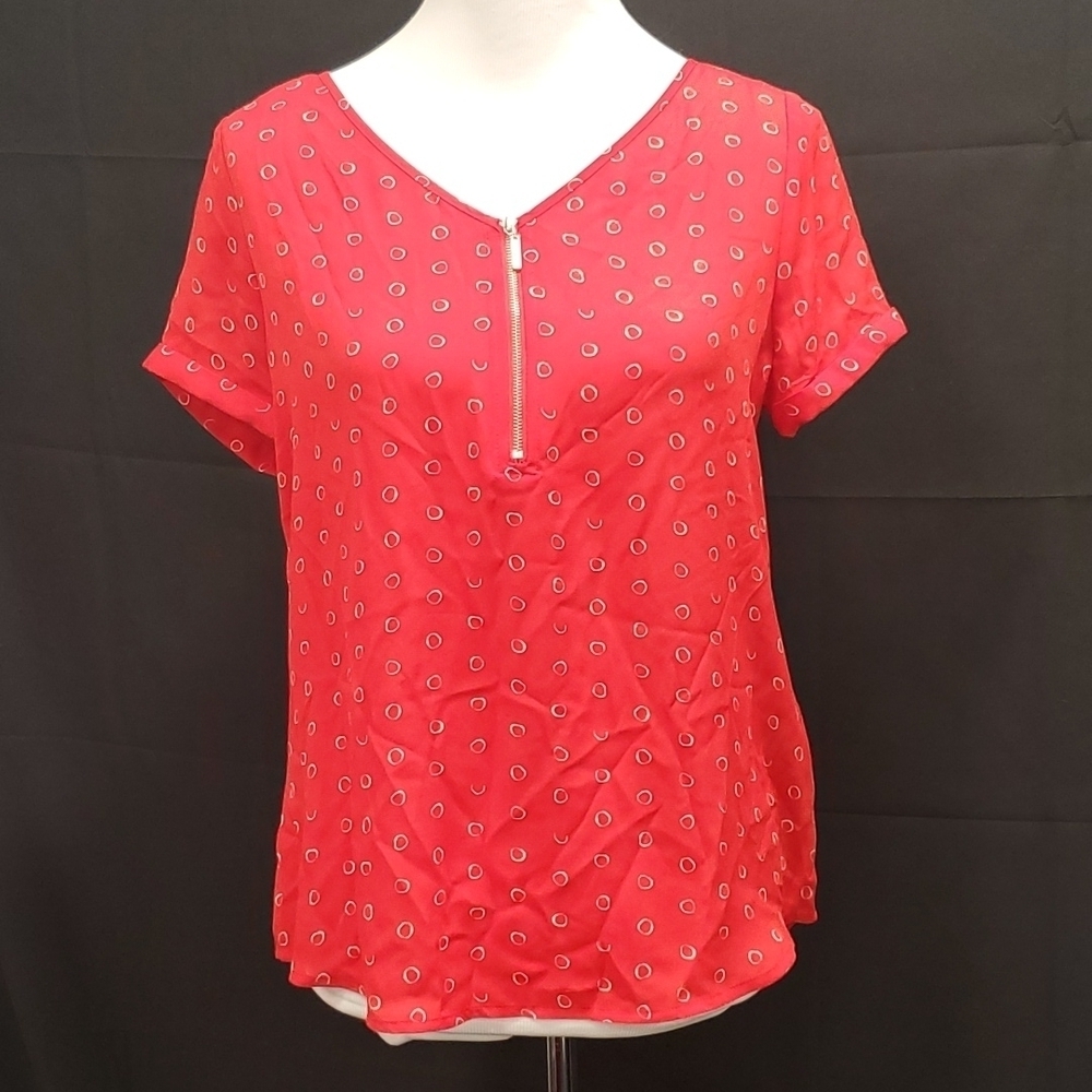 Apt.9 Dot Blouse SZ SM